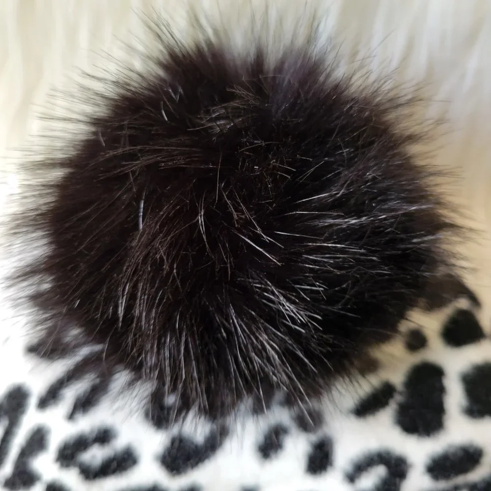 Furlux Snow Leopard Pom Pom Hat